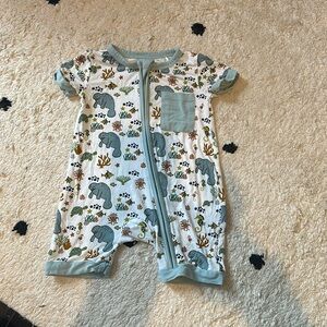 Emerson and friends shorts onesie